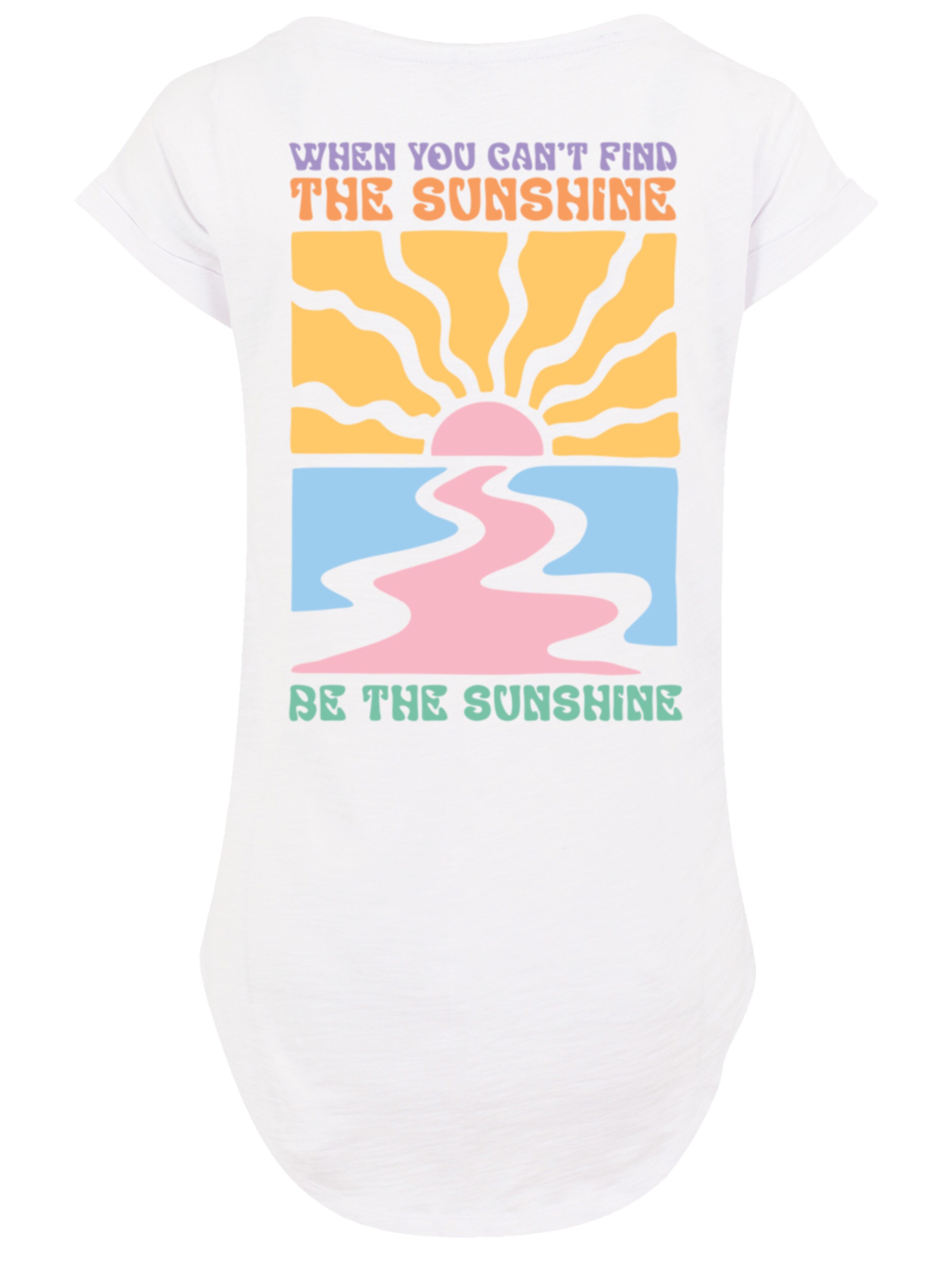 F4NT4STIC Shirt 'Be The Sunshine Color' in Wit