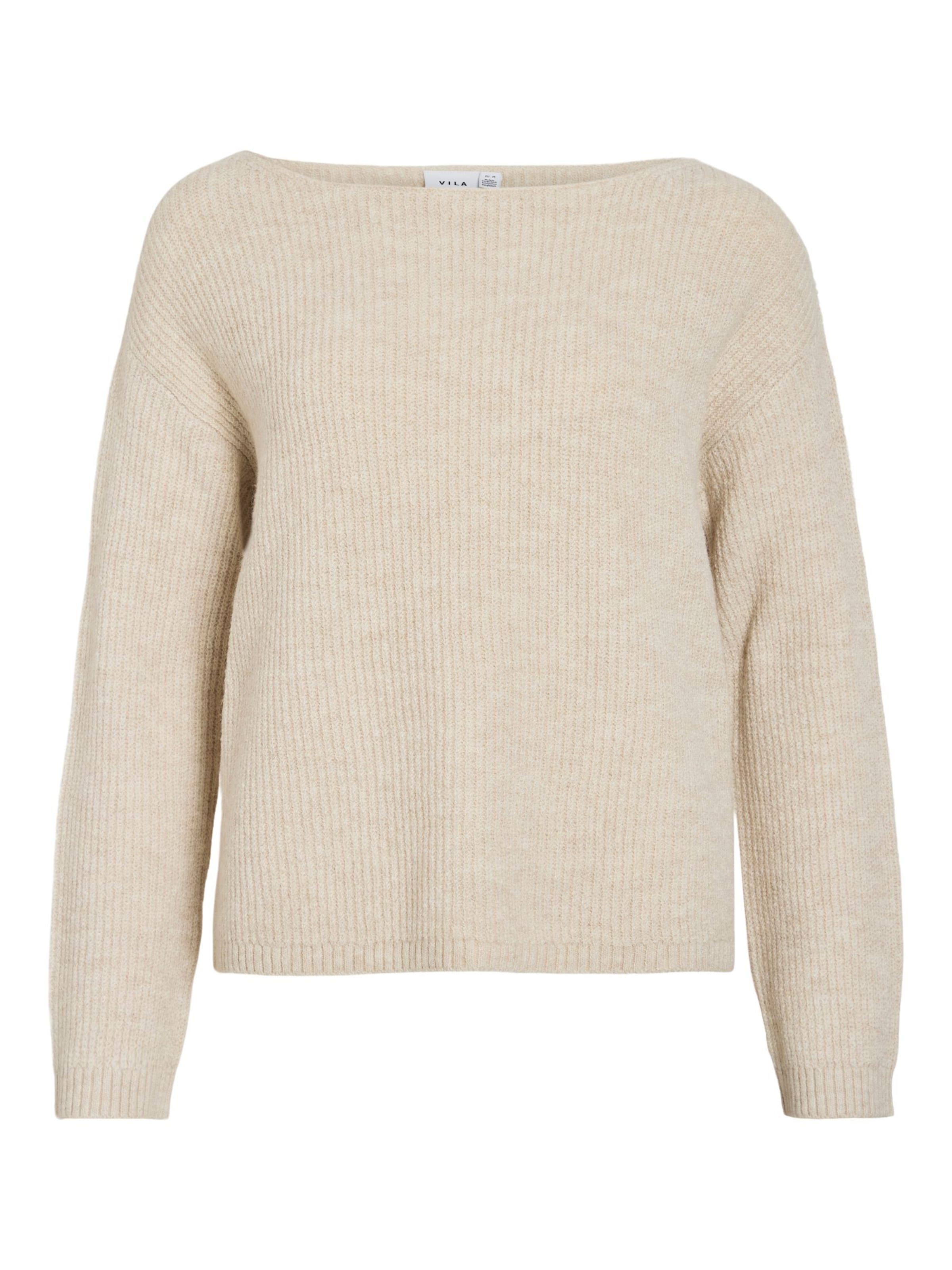 VILA Pullover 'VIVERIETY' i beige: forside
