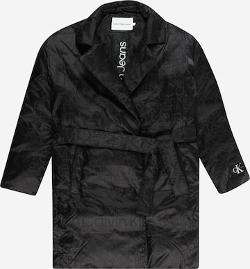 Manteau Calvin Klein Jeans en noir : devant