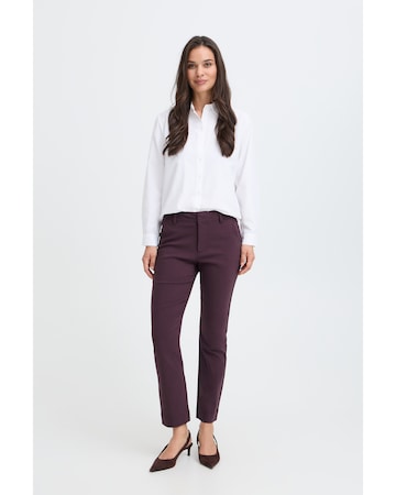 Coupe slim Pantalon b.young en marron