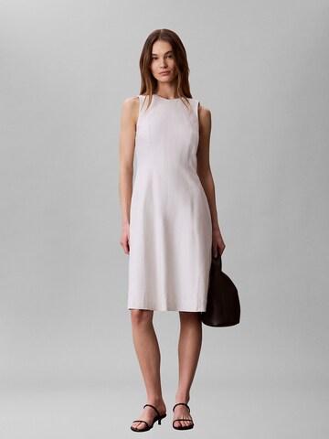 Calvin Klein Jeans Jurk in Wit: voorkant