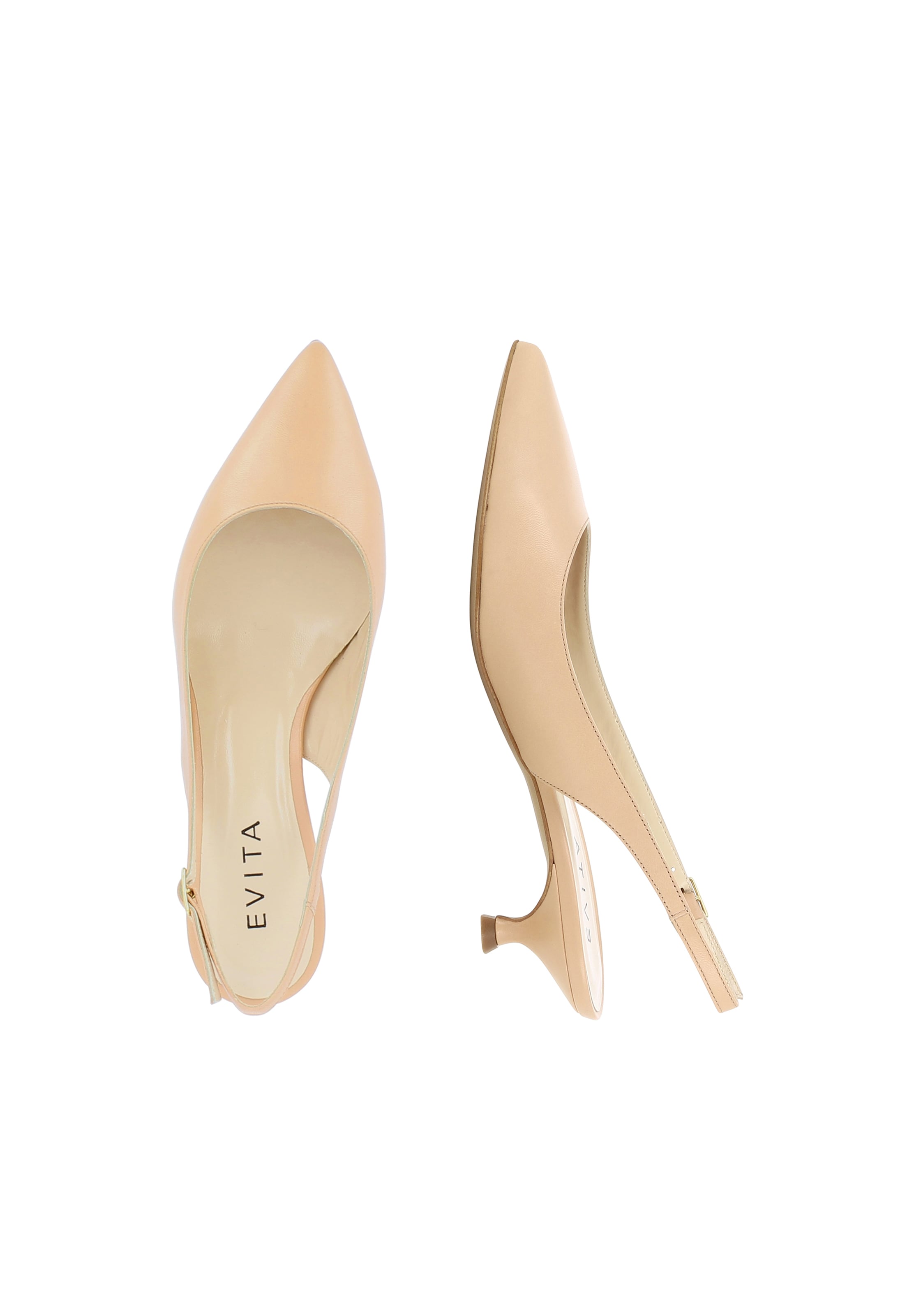 EVITA Damen Sling Pumps GIORGIA in Beige
