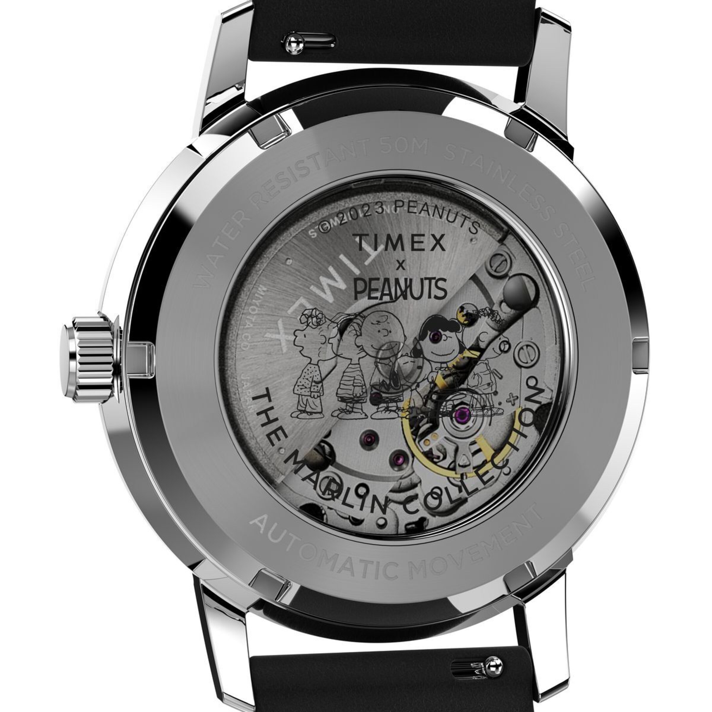 TIMEX Uhr 'Timex Marlin® Automatic x Peanuts Snoopy Flying Ace' in Silber