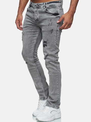 Reslad Slimfit Jeans 'Jeans Destroyed Stretch Denim' in Grau