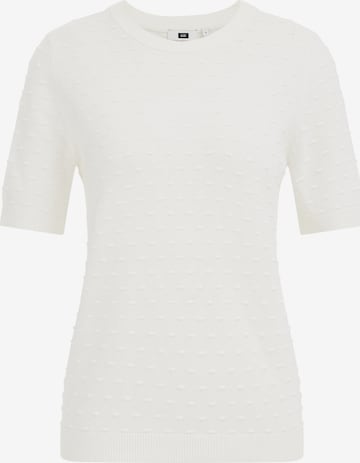 Pull-over WE Fashion en blanc : devant