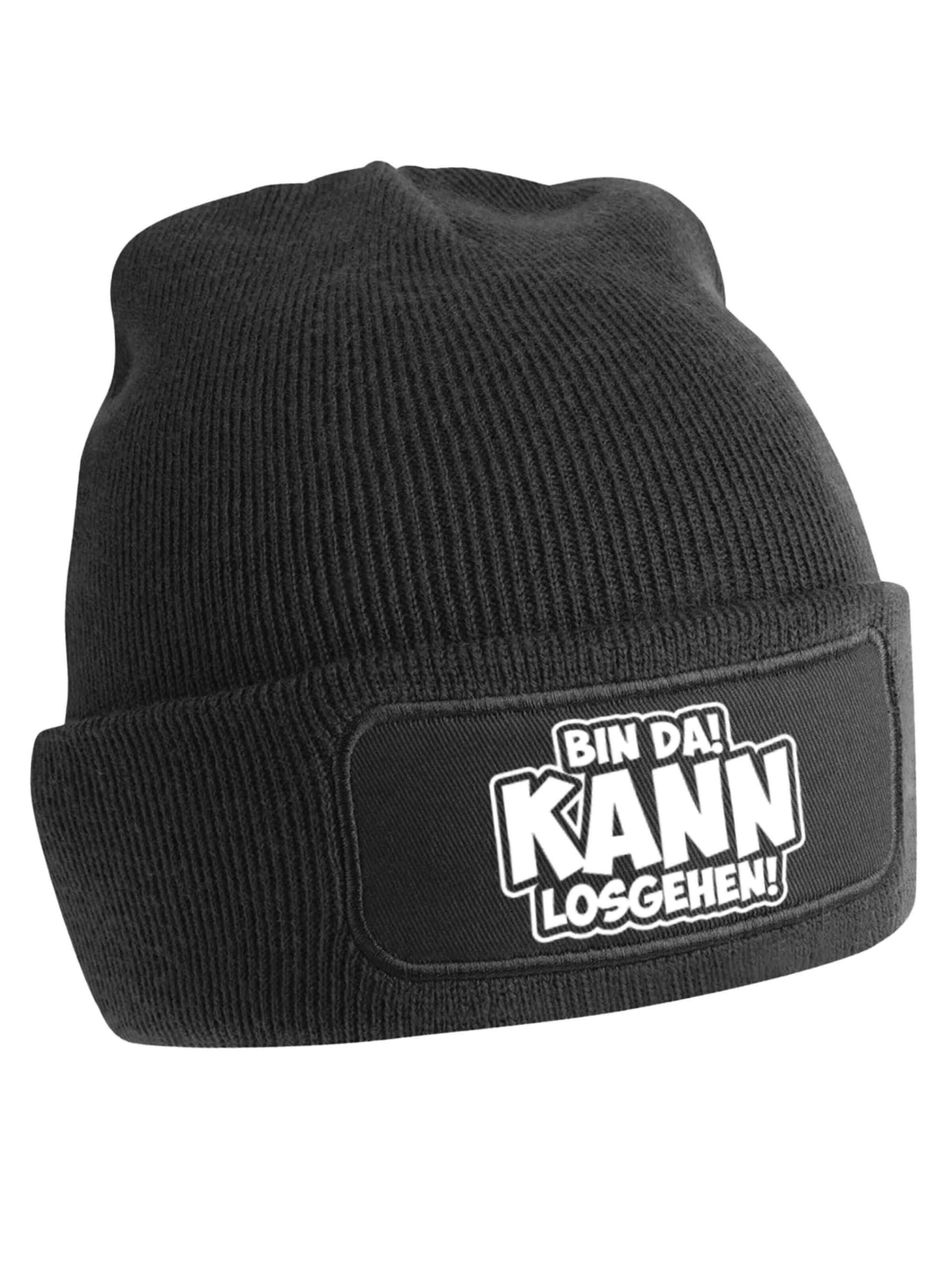 Youth Designz Beanie 'Bin da, kann losgehen' in Black