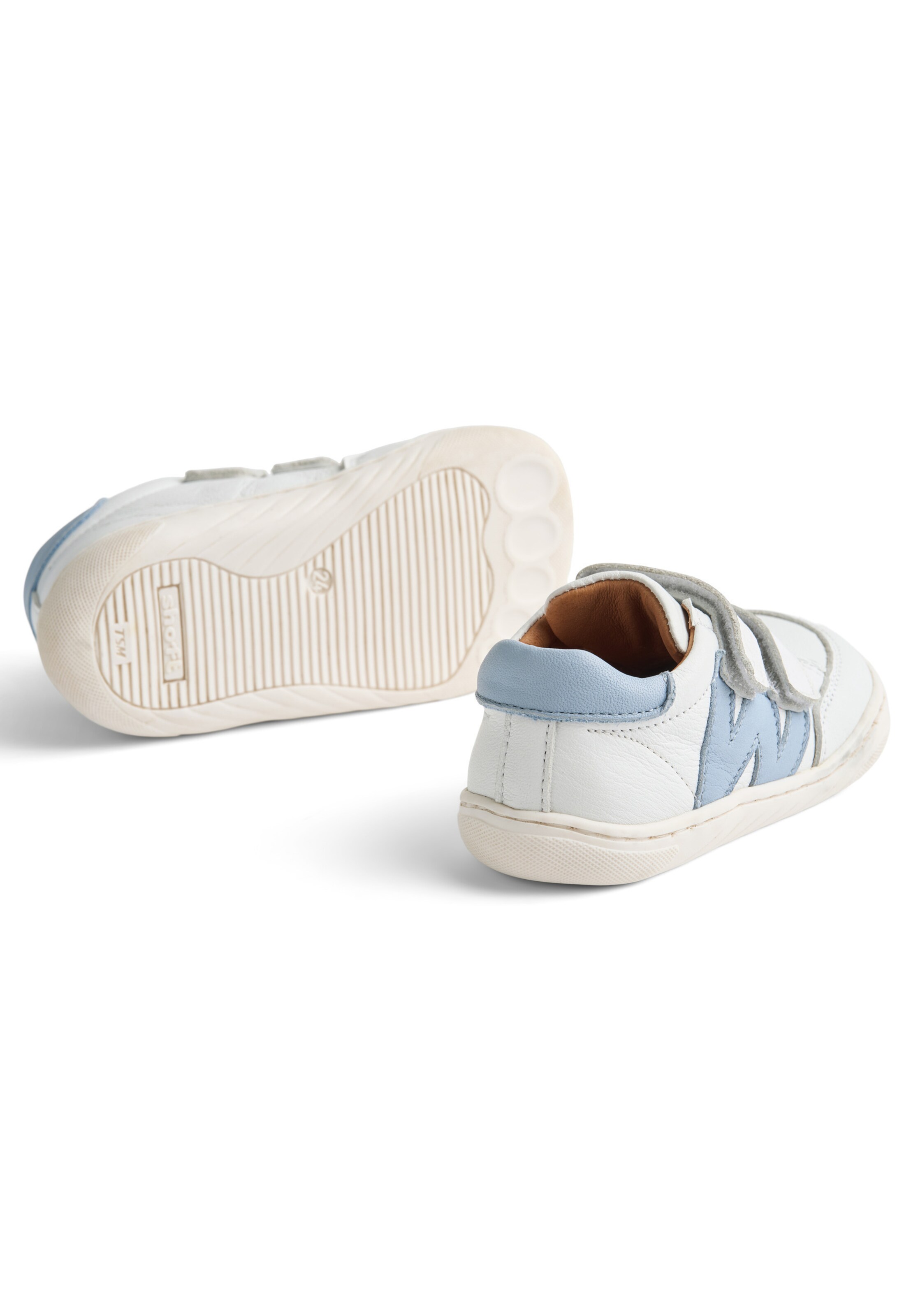 Baskets 'Barres' WHEAT en blanc