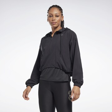 Veste de sport Reebok en noir : devant