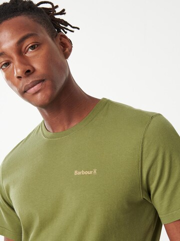 Barbour T-Shirt 'Kentrigg' in Grün