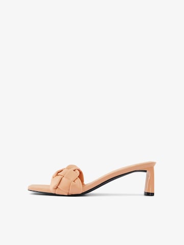 PIECES Mules 'Jessie' in Orange: front