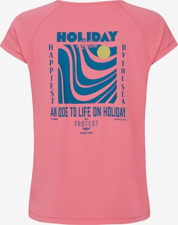 PROTEST Shirt 'PRTHappy' in Pink: front