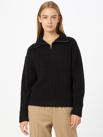 Gestuz Sweater 'Alpha' in Black: front