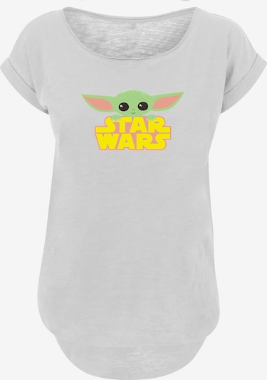 F4NT4STIC T-Shirt 'The Mandalorian Baby Yoda' in gelb / grün / pink / offwhite, Produktansicht