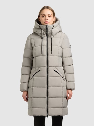 Manteau d’hiver 'ARLENE' khujo en gris : devant
