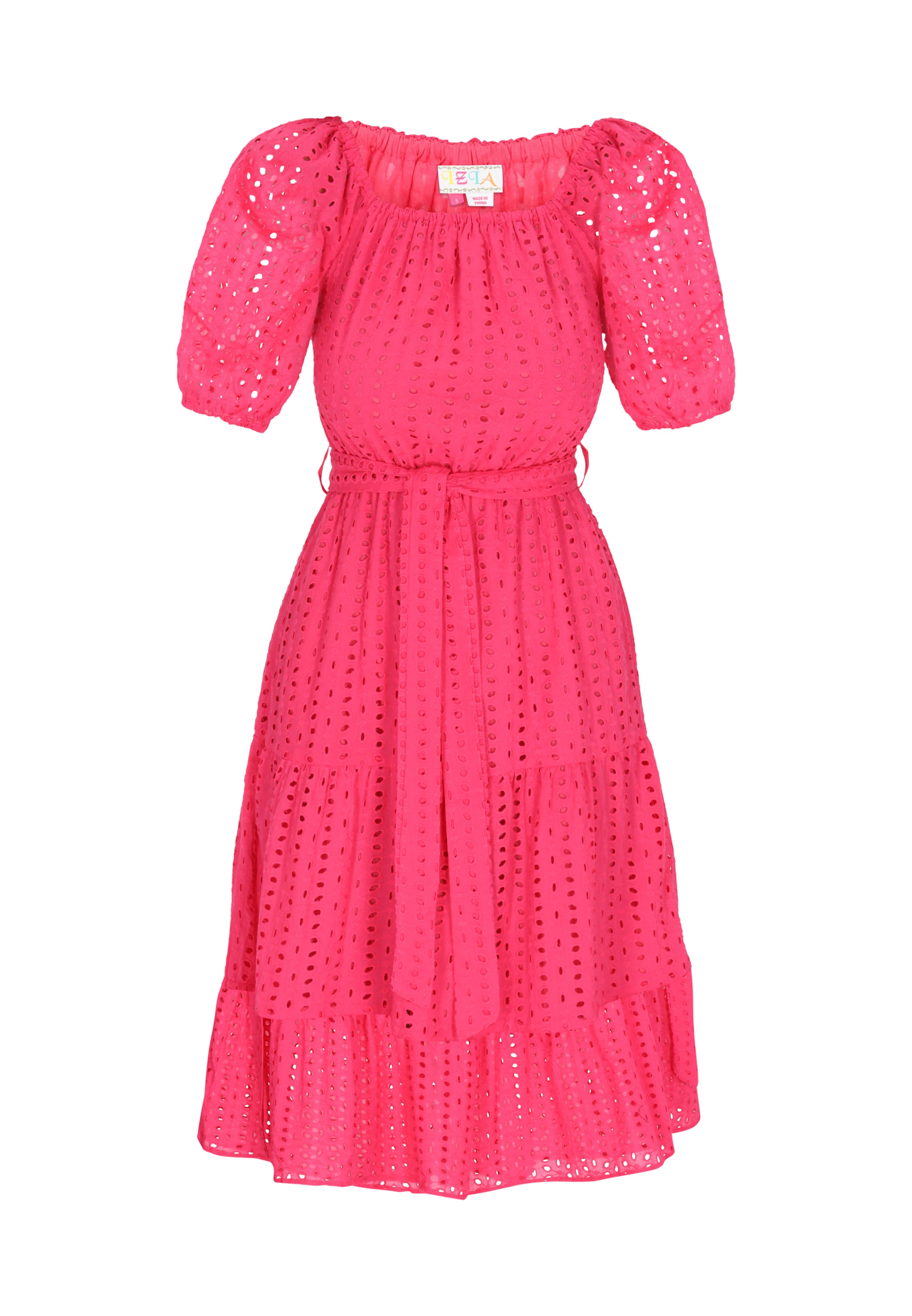 Rochie 'Boho' de la IZIA pe roz: față