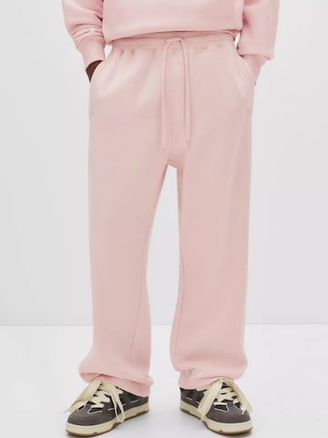 Loosefit Pantaloni di Pull&Bear in rosa: frontale