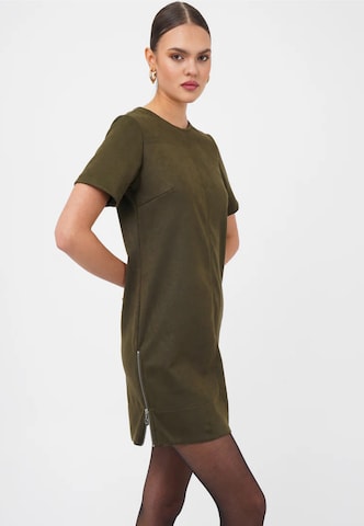 FRESHLIONS Minikleid in Braun