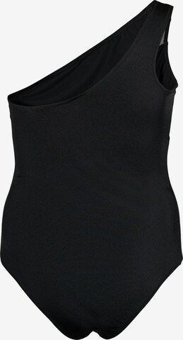 T-shirt Costume intero di Swim by Zizzi in nero