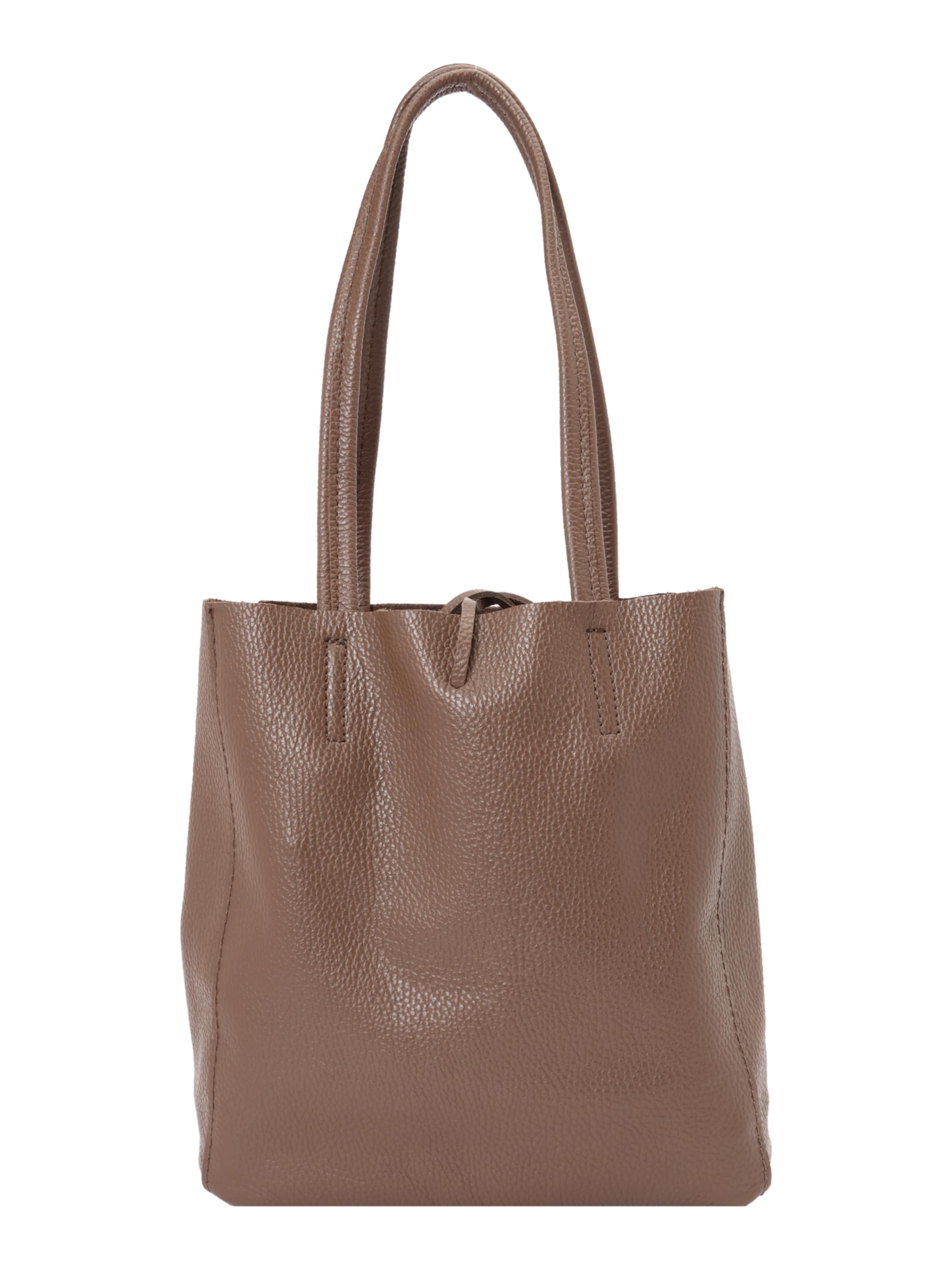 Zwillingsherz - Shopper en marrón: frente