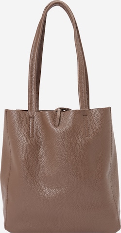 Zwillingsherz Shopper - Hnedá: predná strana