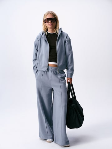 Wide leg Pantaloni sportivi di self. in blu
