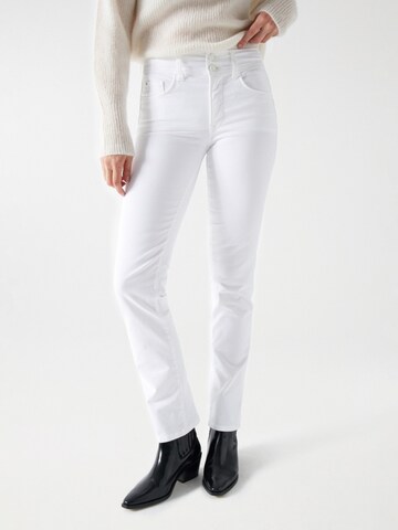 Salsa Jeans Slimfit Jeans 'Secret' in Wit: voorkant