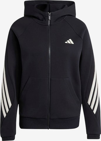 juoda ADIDAS SPORTSWEAR Sportinio tipo megztinis: priekis