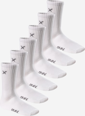 cflex Athletic Socks 'Lifestyle' in White: front