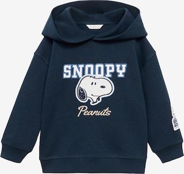 MANGO KIDS Collegepaita 'SNCROWD' värissä sininen: etupuoli