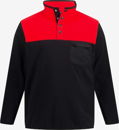 JAY-PI Fleece jas in de kleur Rood / Zwart, Productweergave
