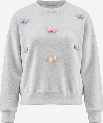 MYMO - Sweatshirt 'Pop' em cinzento: frente