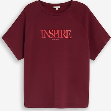 T-shirt Tom Tailor Women + en rouge : devant