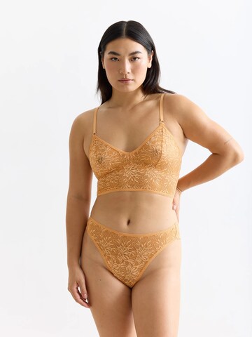 Erlich Textil - Tanga 'Iconic Lace' em laranja