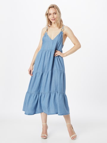 PATRIZIA PEPE Summer Dress in Blue: front