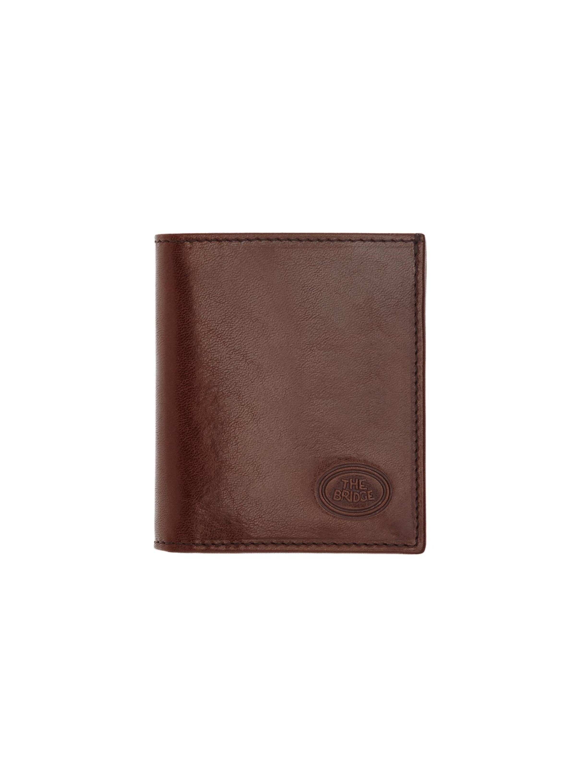 The Bridge Wallet in Brown: front