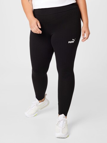 PUMA Skinny Sportbroek in Zwart: voorkant