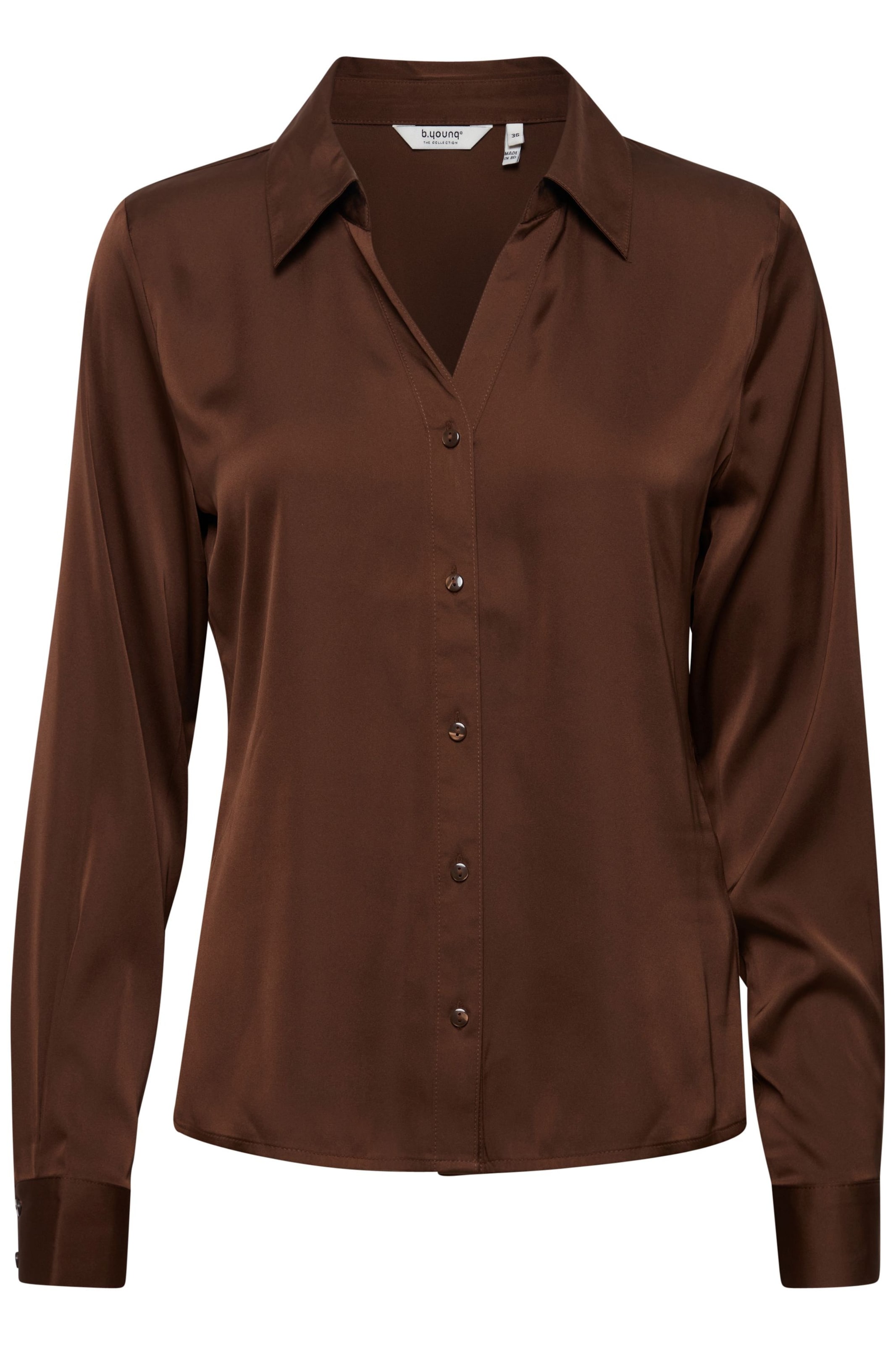Chemisier 'Hence' b.young en marron : devant
