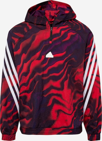 ADIDAS SPORTSWEAR Sport sweatshirt 'Future Icons Allover Print' i röd: framsida