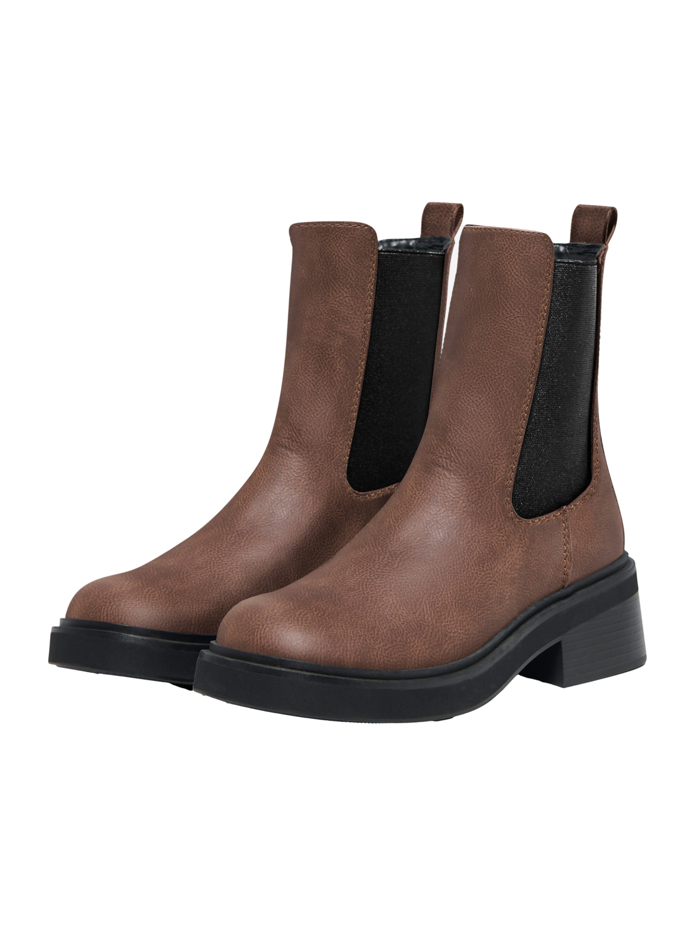 ONLY - Botas chelsea em castanho