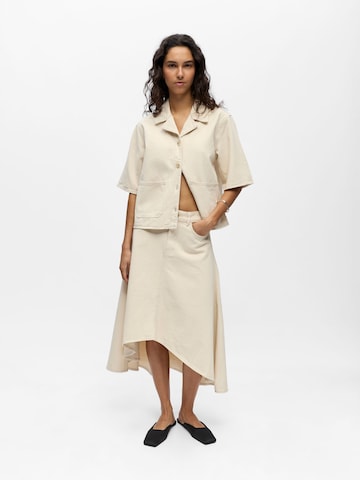 OBJECT - Falda en beige