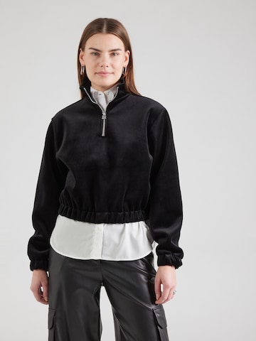 HUGO - Sudadera 'Darialina' en negro: frente