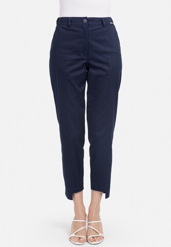 HELMIDGE Slimfit Broek in Blauw: voorkant