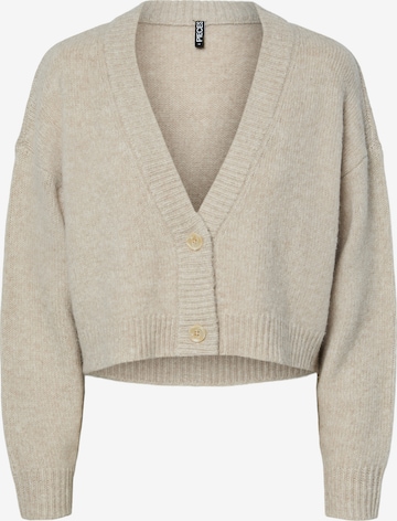 Geacă tricotată 'PCJIMMA' de la PIECES pe bej: față