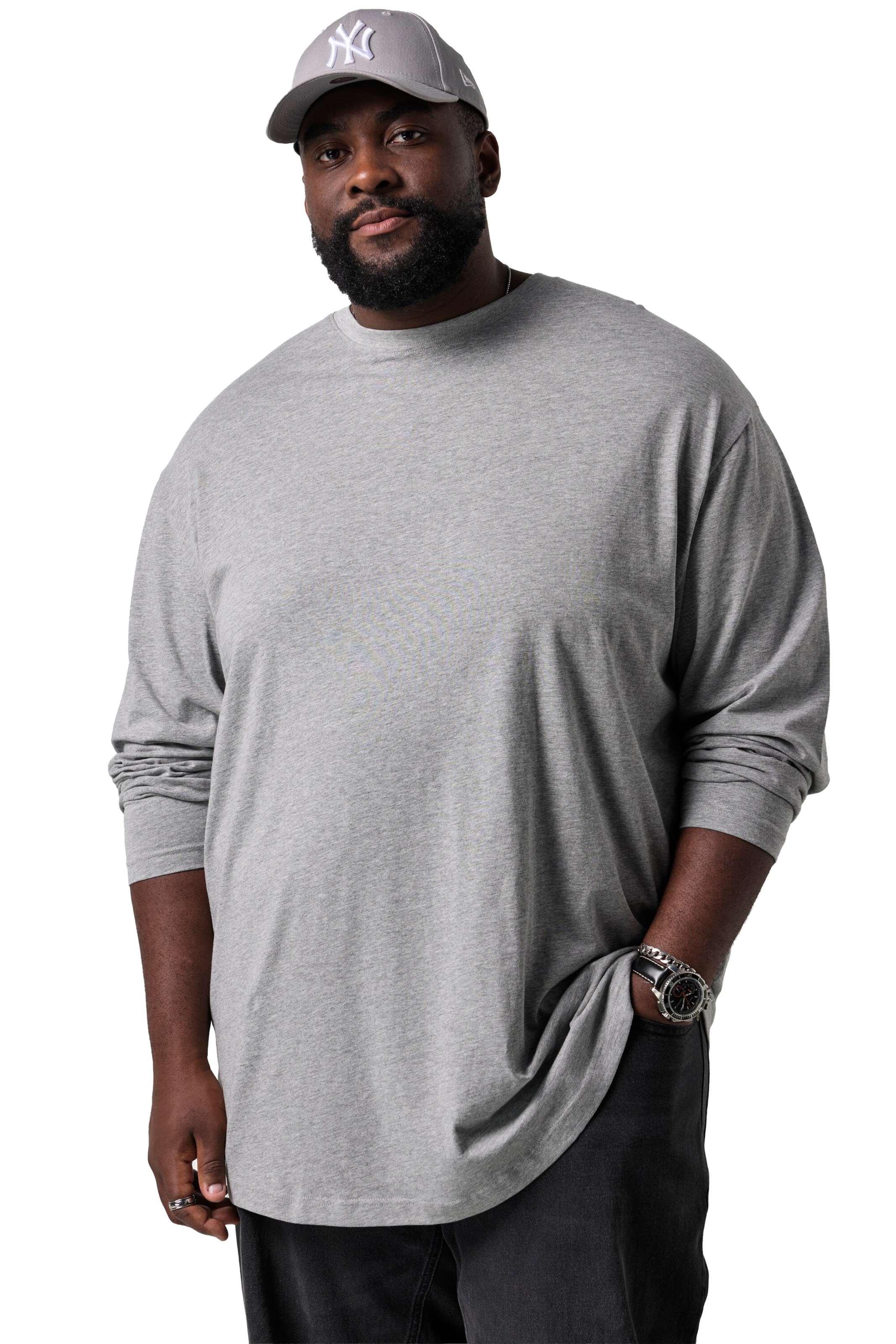 STHUGE T-Shirt in Grau: Vorderseite
