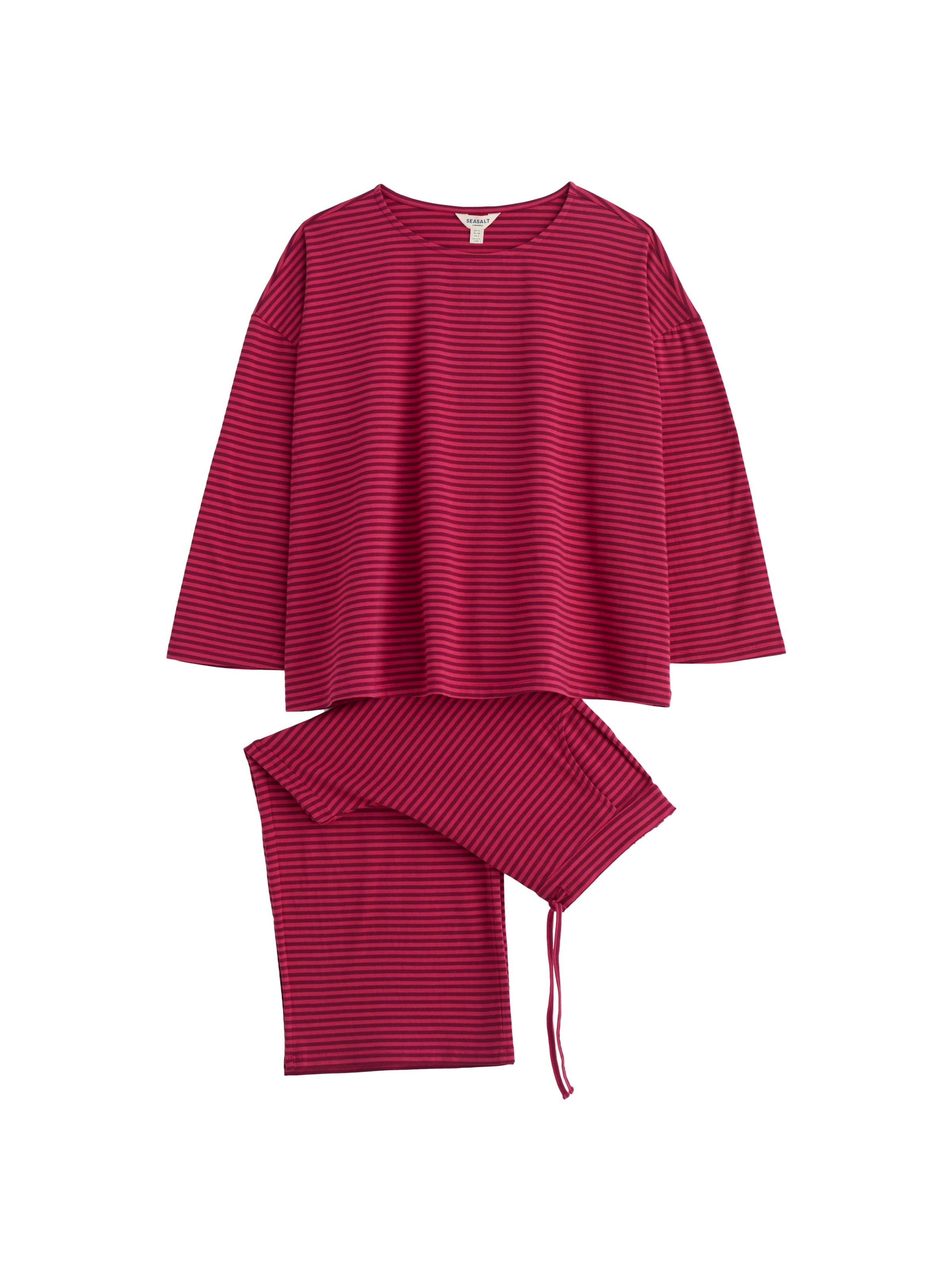 Seasalt Cornwall - Pijama 'Tree Shadow' en rosa: frente