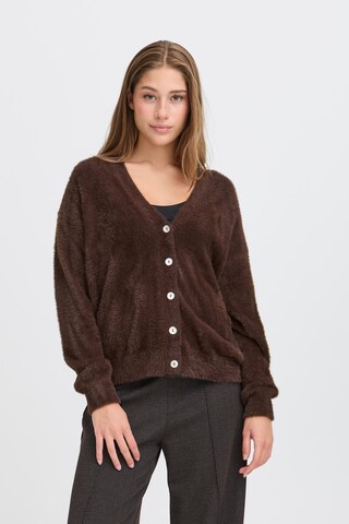 ICHI Cardigan 'ICHBrula' i brun: forside