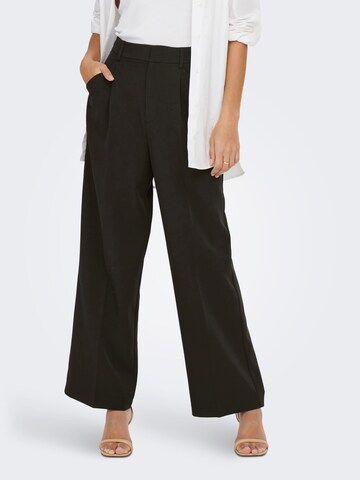 ONLY Wide Leg Hose 'Tate-Abba' in Braun: Vorderseite