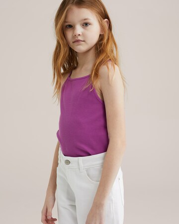 Top di WE Fashion in lilla: frontale