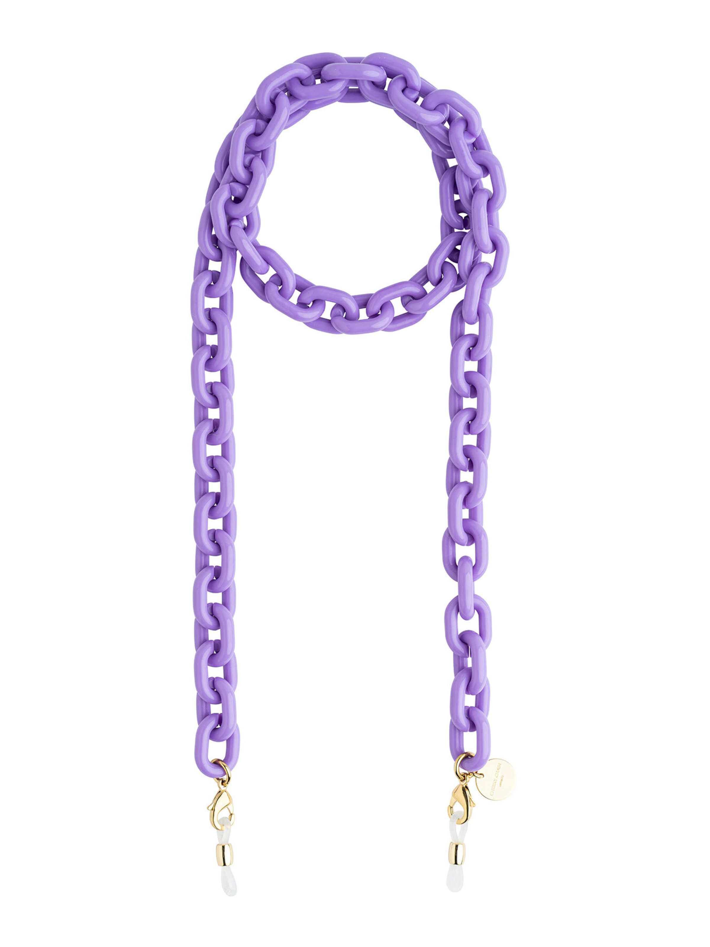Cheeky Chain Munich Brillenkette 'Tokio' in Lila: Vorderseite