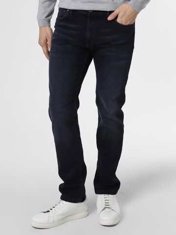 Finshley & Harding Slimfit Jeans 'Lewis' in Blauw: voorkant